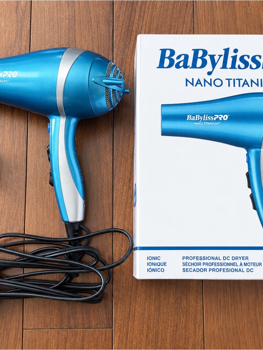 BaByliss Blue and Silver Hair Dryer